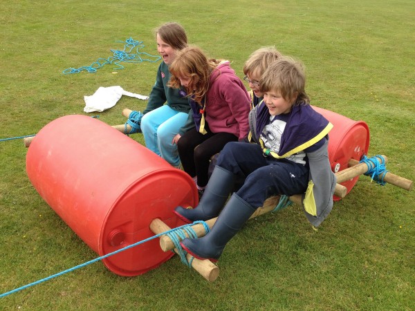 Scouts Flinstone Cars
